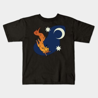 fox and moon Kids T-Shirt